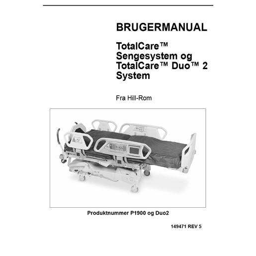 User Manual, TotalCare M Model & Duo 2, Danish