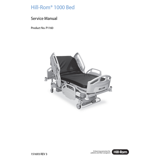 Service Manual, HR1000 Bed