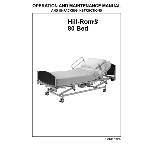 User Manual, Hillrom 80 Bed