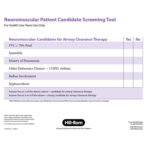 Neuromuscular Pt Screen Tool