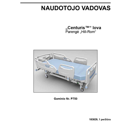 User Manual, Centuris, Lithuanian