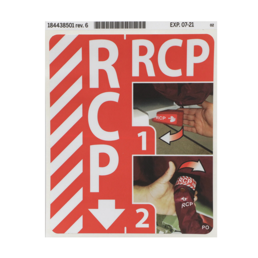 Label, CPR Instructions, Polish