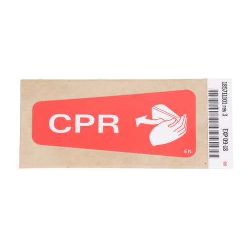 Label, CPR Handle, English