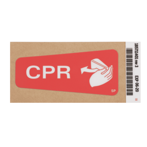 Label, CPR Handle, Spanish