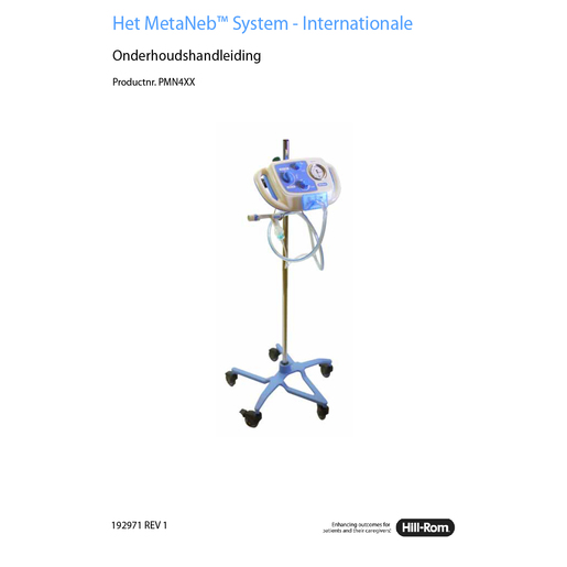 Service Manual, Metaneb 4.0, Dutch