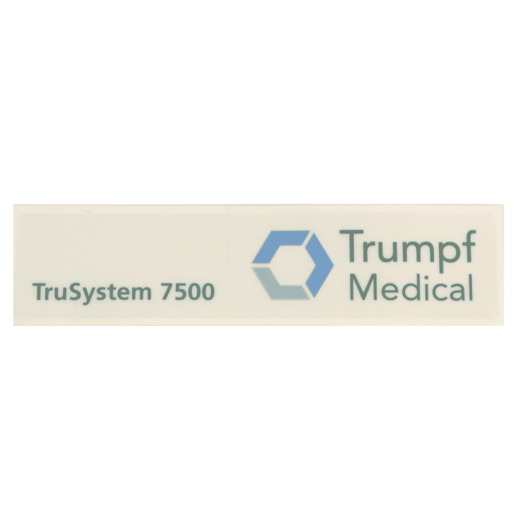 Label, TM Trusystem 7500