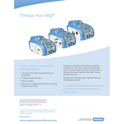 Vitalcough Therapy Your Way Decal Flyer