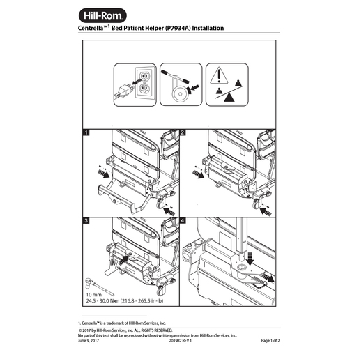 Instruction Sheet, Centrella Pt Hlpr P7934A