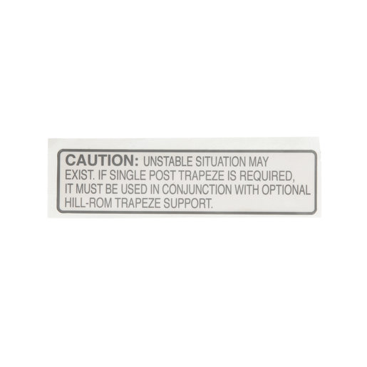 Label, Caution Trapeze