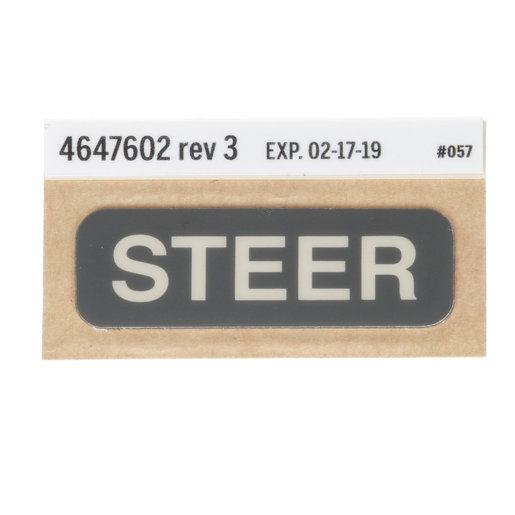 Label, Steer Pedal