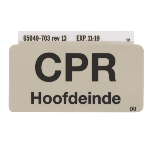 Label, TotalCare, CPR Board, Dutch