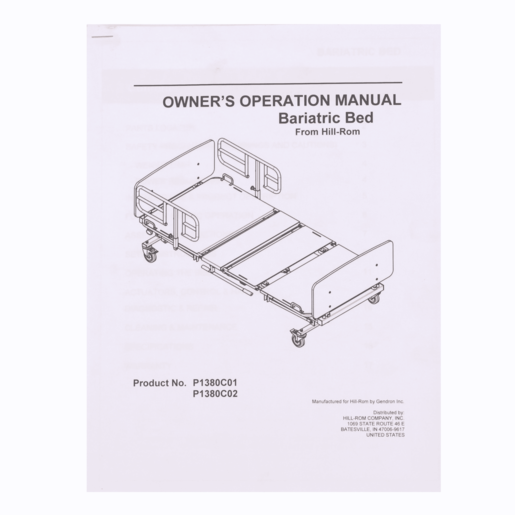 1039/1048 Bariatric Bed Manual