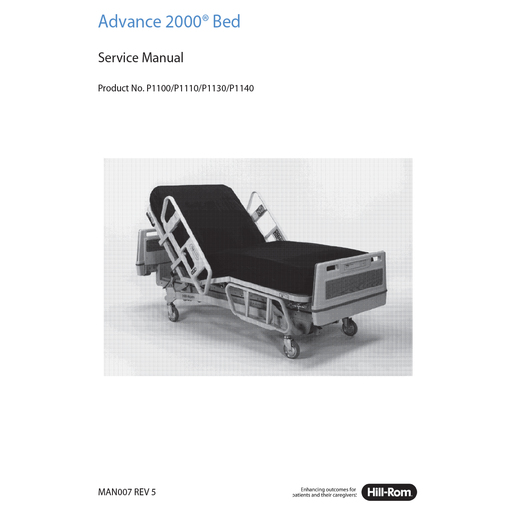 Service Manual, Advance 2000 Bed 1130/1140