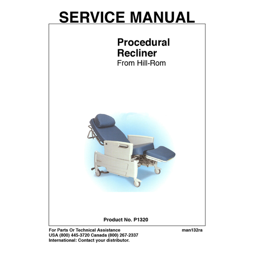 Service Manual, Ambulatory Chair