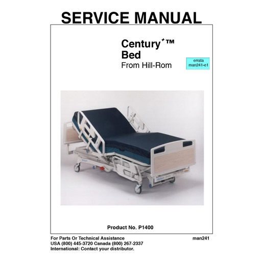 Service Manual, Century+ Bed