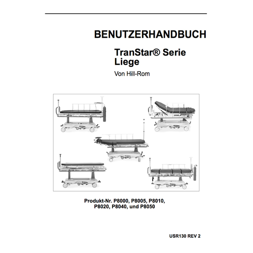 User Manual, Transtar Stretchers, German
