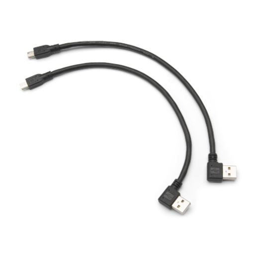 10.5 in. Mini-USB B-to-USB A Right Cable