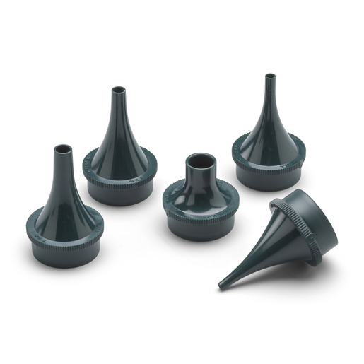 Reusable Ear Specula Set for Pneumatic, Operating, and Consulting Otoscopes; 2.0mm, 3.0mm, 4.0mm, 5.0mm, 9.0mm; Qty. 5