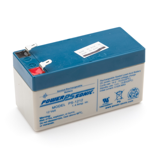 Battery, Rechargeable SLA, 12V, 1.3, 1.4Ah