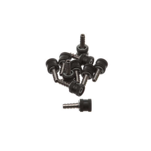Metal Hose Connector w/ Barbed End, Screw-Type, 1/8 in. Tubing Metal Hose Connector w/ Barbed End, Screw-Type, 1/8 in. Tubing
