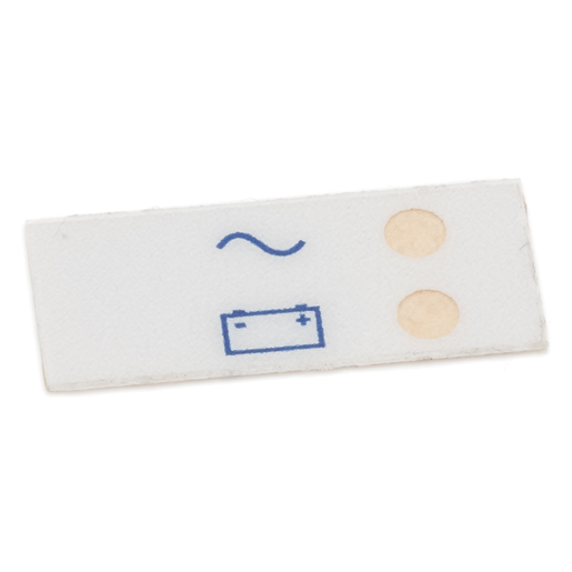 Label, AC Battery Status, Cool Gray 1C, ELI 350 with touchpad Label, AC Battery Status, Cool Gray 1C, ELI 350 with touchpad