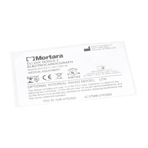 Label, Inmetro Nameplate, ELI 250C