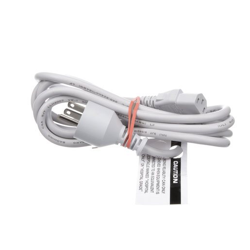 8 ft. Power Cord w/ IEC Device Connector Type C-13, Plug Type B, North America