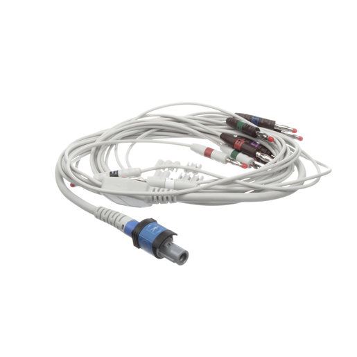 Patient Resting ECG Cable, 10 Lead, AHA, 4mm Banana Clip for SE-PRO-600 Patient Resting ECG Cable, 10 Lead, AHA, 4mm Banana Clip for SE-PRO-600